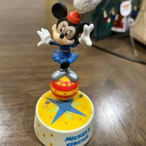 Schmid Vintage Working Music Box Ballerina Girl, GC, 5 1/2 tall